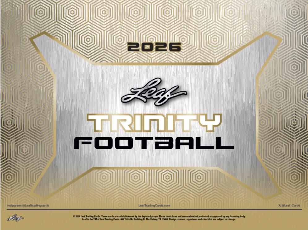 2026 Leaf Trinity Football Hobby Box